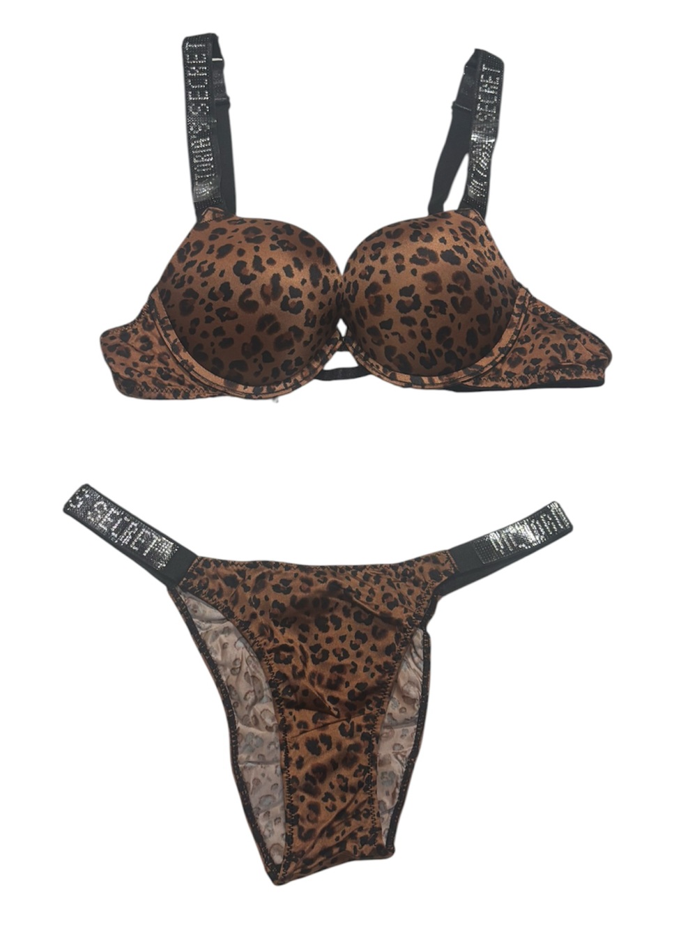 NWT Victoria’s Secret Shine Strap Bra and Bikini Panty Set